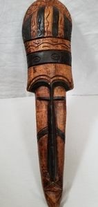 African mask wall decor
